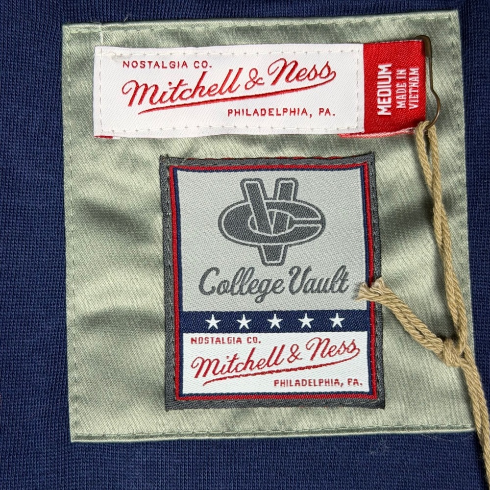 Mitchell & Ness Georgetown Hoyas NCAA Double Clutch Jacket Grey Size Medium - Picture 3 of 8
